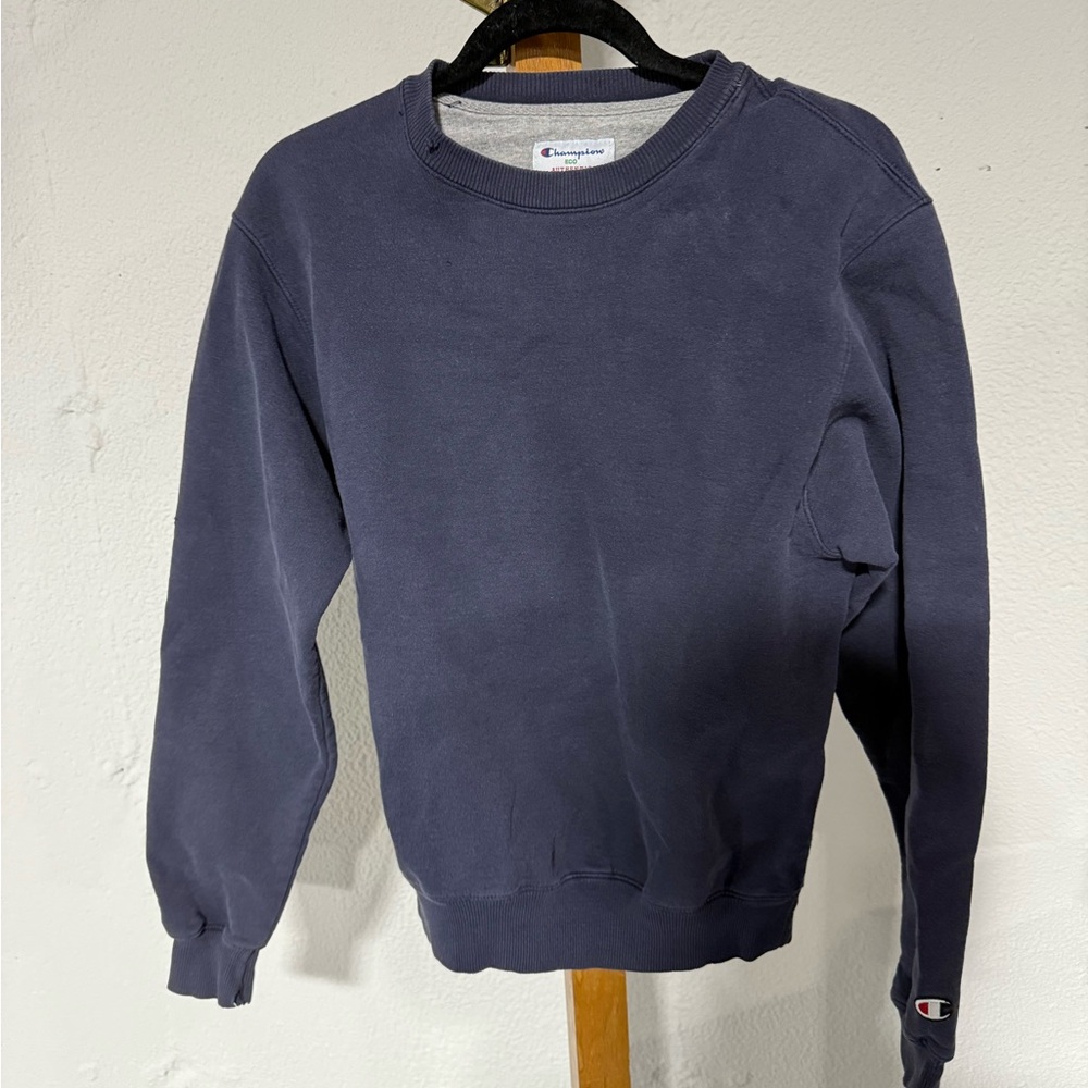 Champion Men's Dark Blue Crewneck Sweater